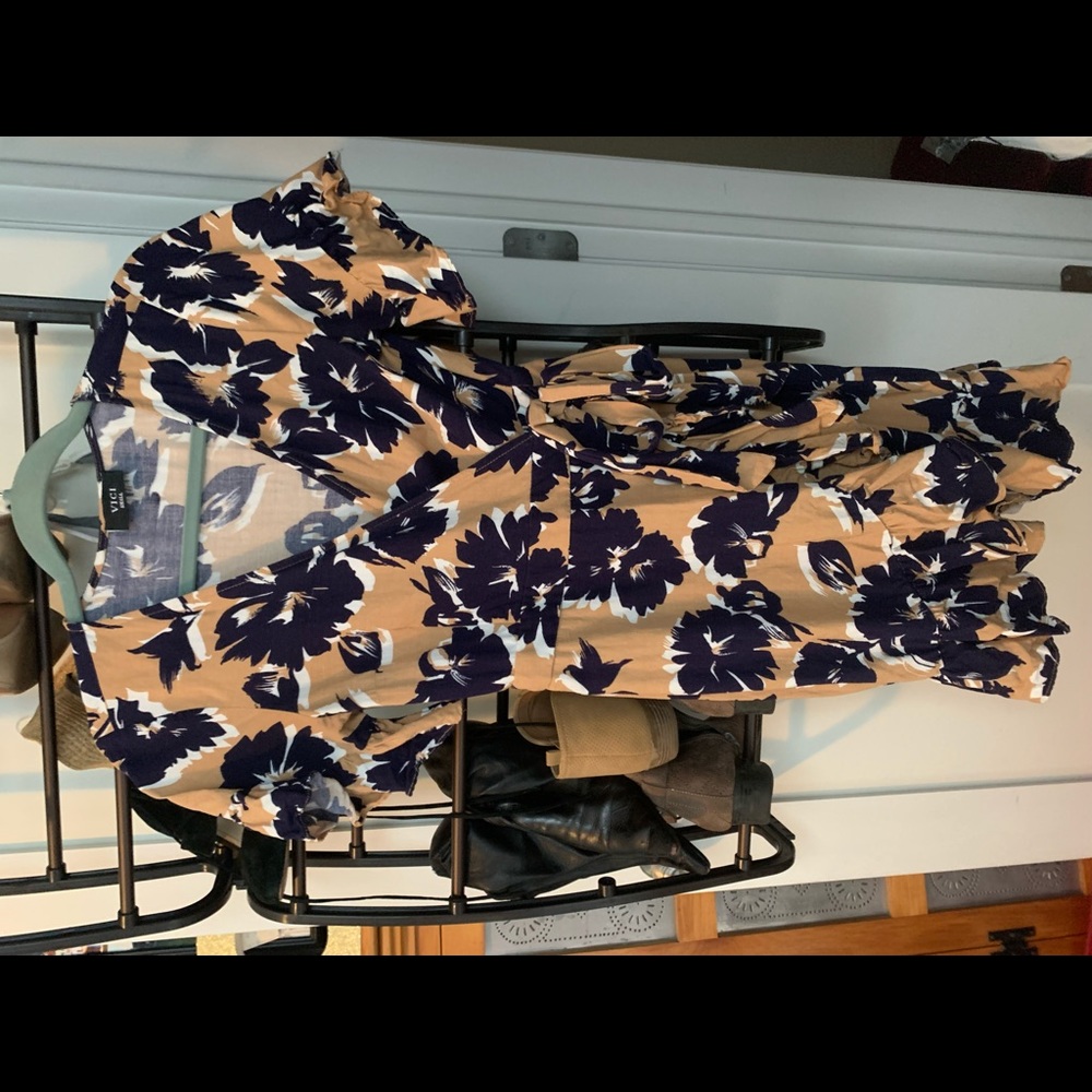 VICIDOLLS FLORAL WRAP DRESS